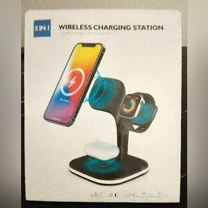 5 in 1 Wireless Fast Charging Station